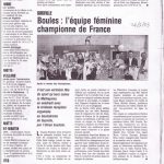 2003-Réception féminines Matheysine
