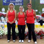 Championnes F2/3: Buissonin A, Remond A, Piccardi N (Bourgoin)