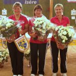 Vice-championnes F4: Rozand C, Gaillard P, Roux-Michollet M (ESB Portes du Vercors).