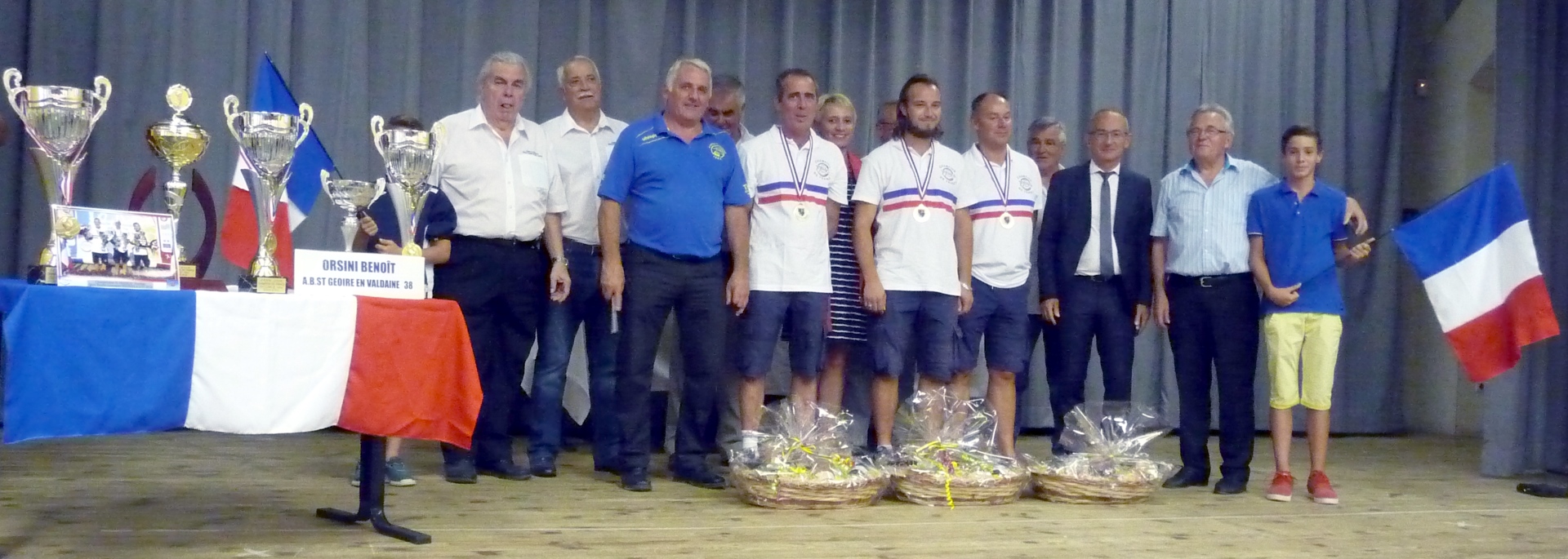 Réception des Champions de France à St Geoire en Valdaine