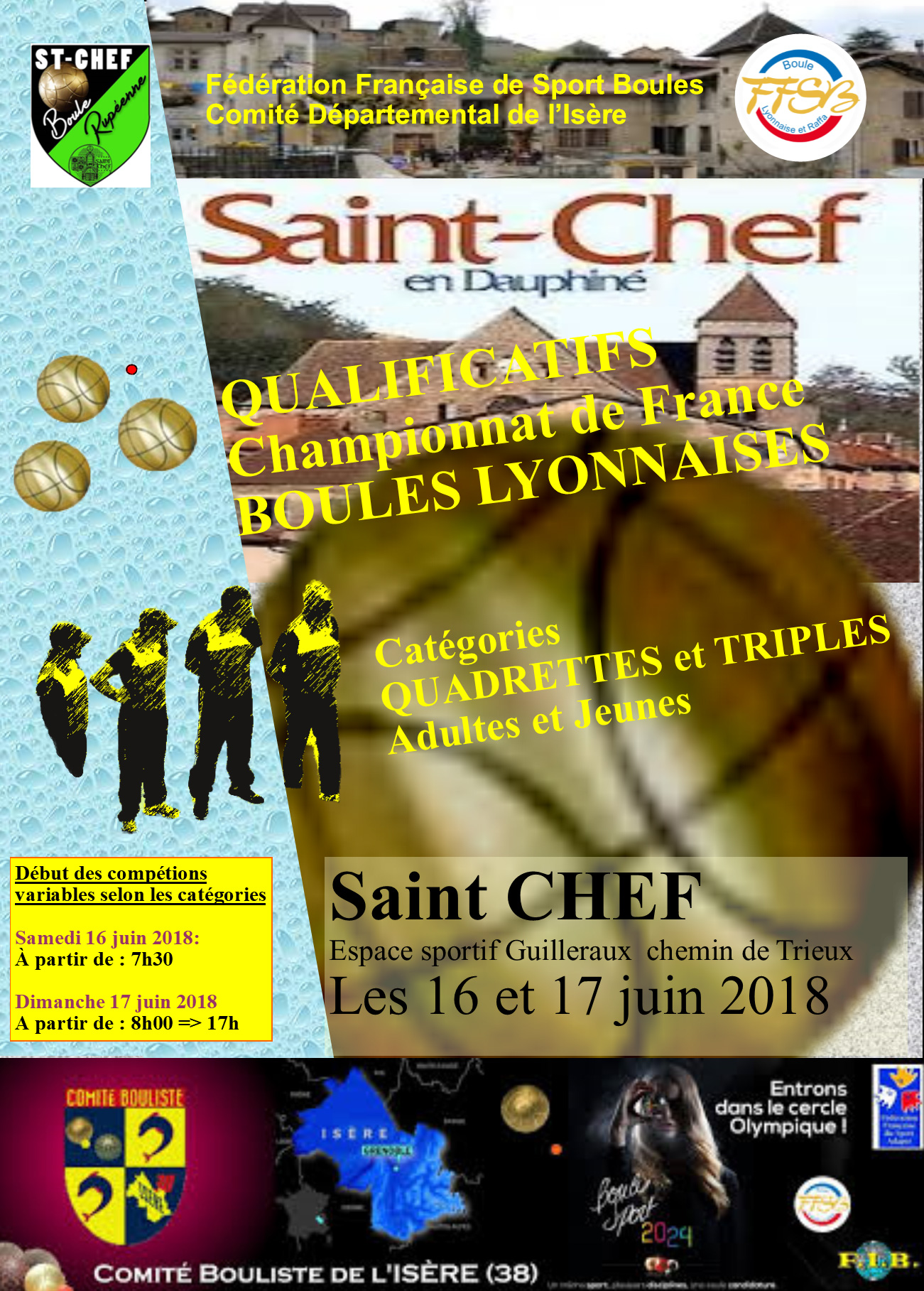 Fédéraux Quadrettes / Triples 2018 à Saint-Chef