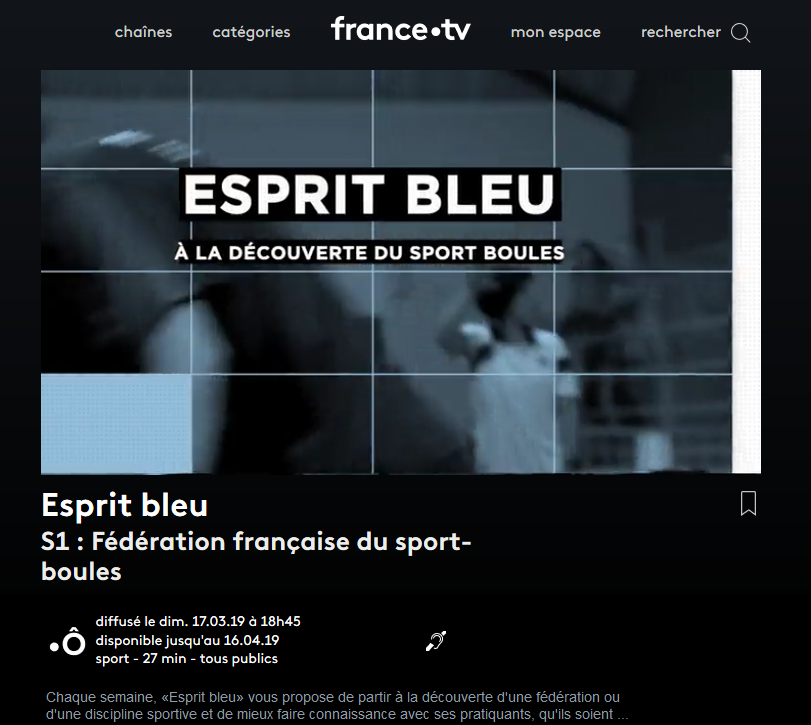 Le Sport-Boules sur france•tv