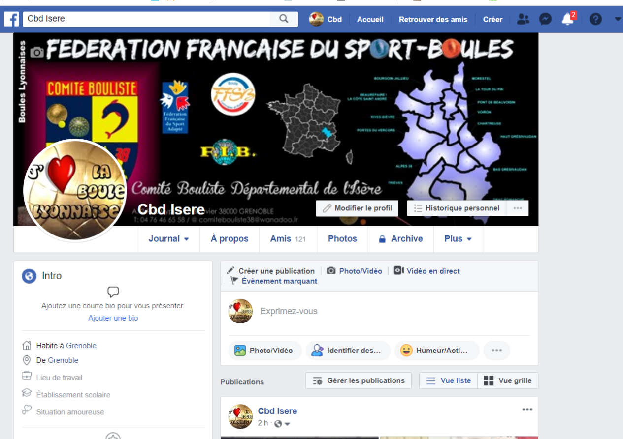 Le CBD Isère sur Facebook