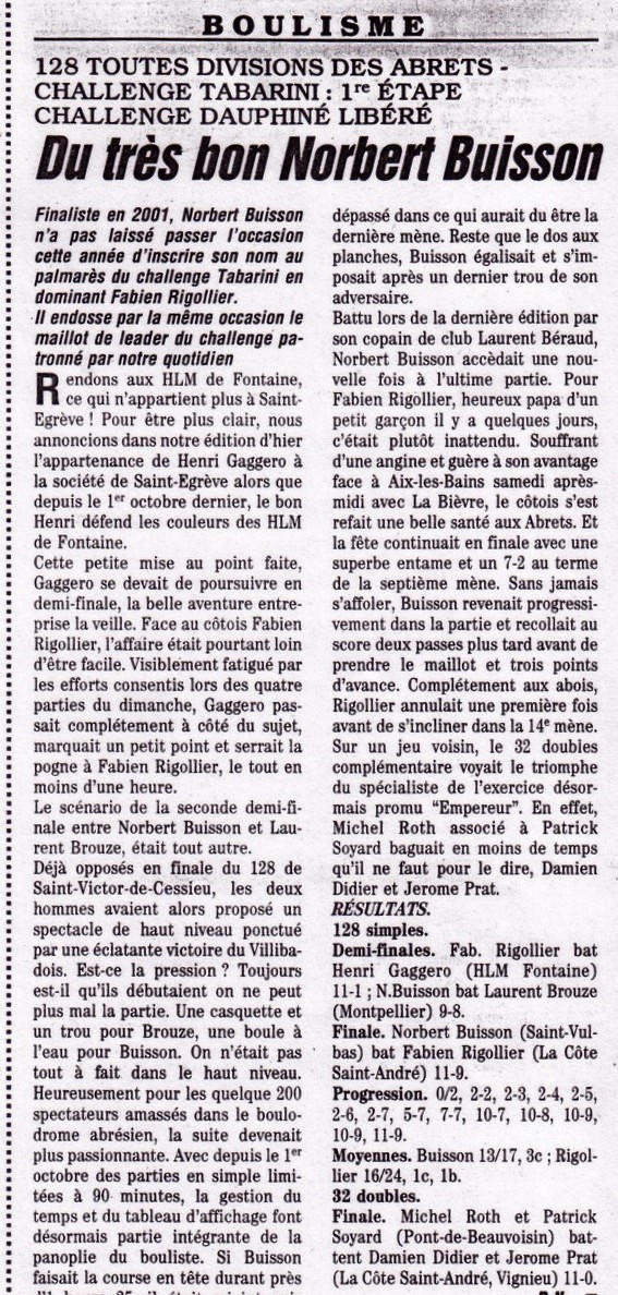 Diverses compétitions.