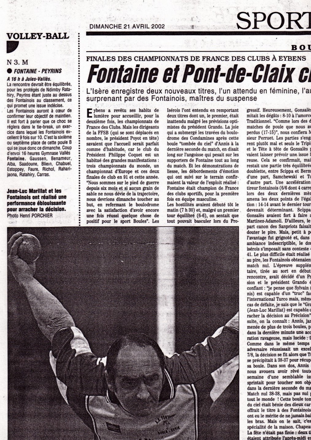 2002.Finales clubs sportifs à Eybens.