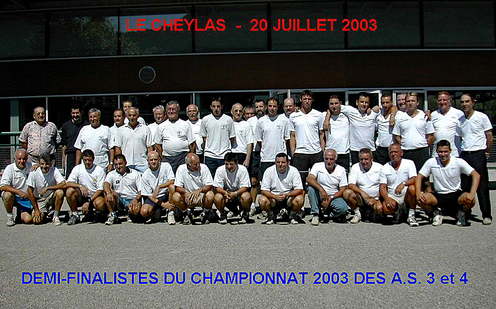 A.S 3 et 4 au Cheylas 2003.
