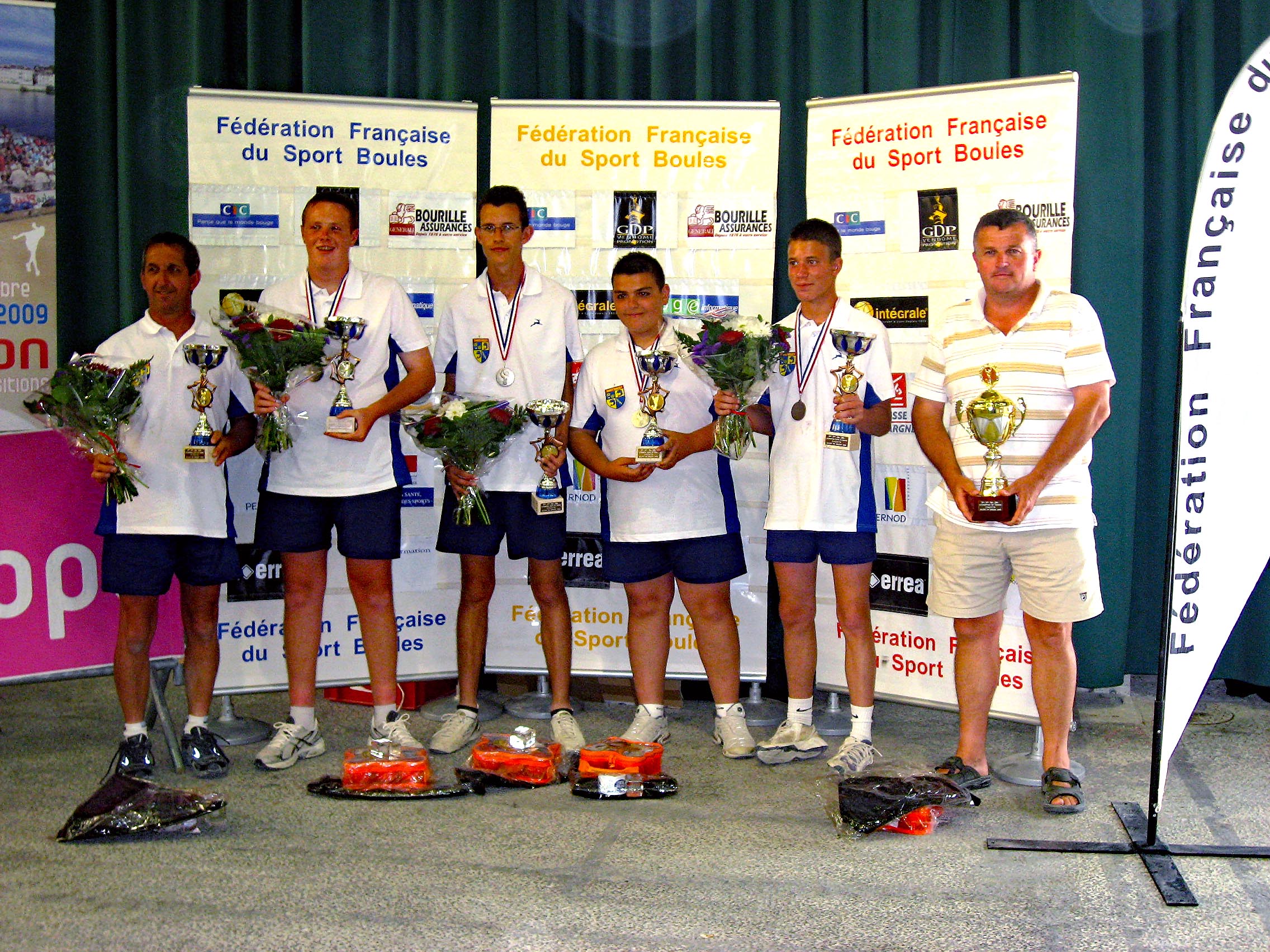 Championnat de France quadrettes à Bourg .