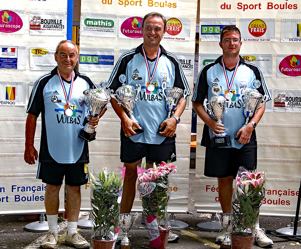Championnat de France Doubles à Grenoble. Finalistes.