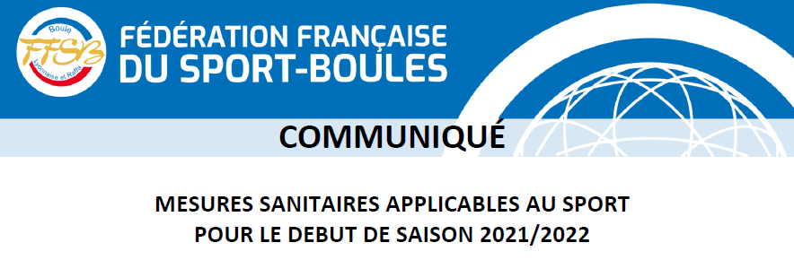 Consignes sanitaires 15/09/2021