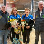 Rozand Chantal et Tronel Isabelle, entourées de Michel Dibenedetto et Gilbert Coeur.