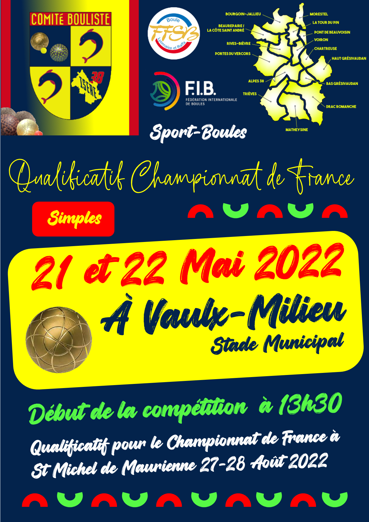 Fédéraux Simples à Vaulx-Milieu.