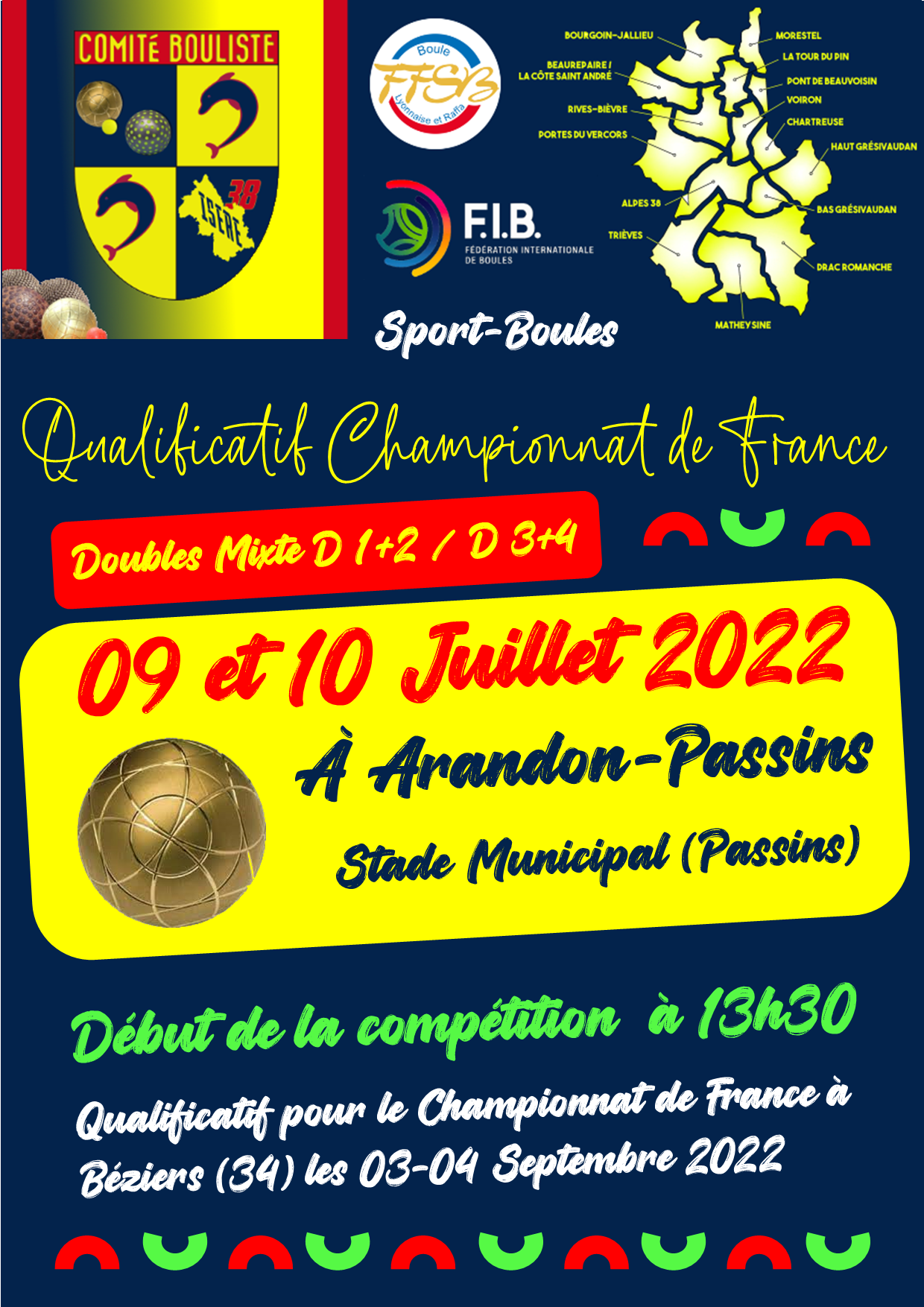Fédéral Double Mixte 09-10 Juillet 2022 à ARANDON-PASSINS