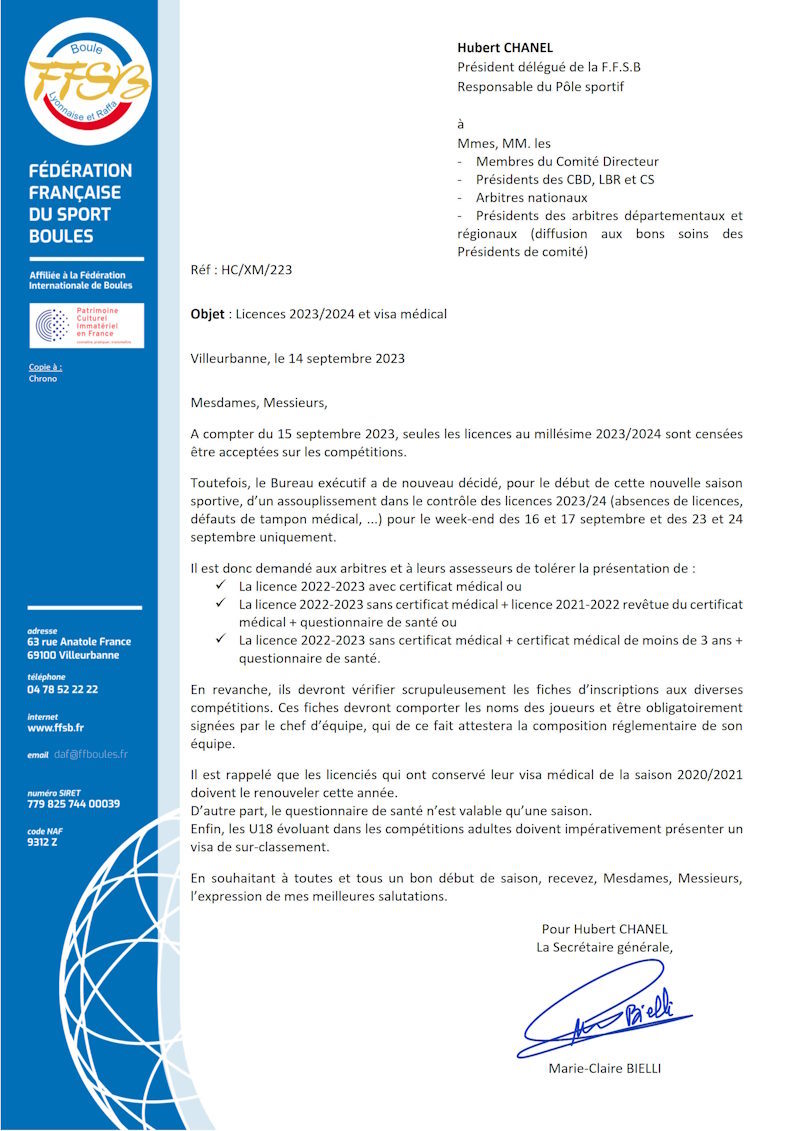 Tolérances licences